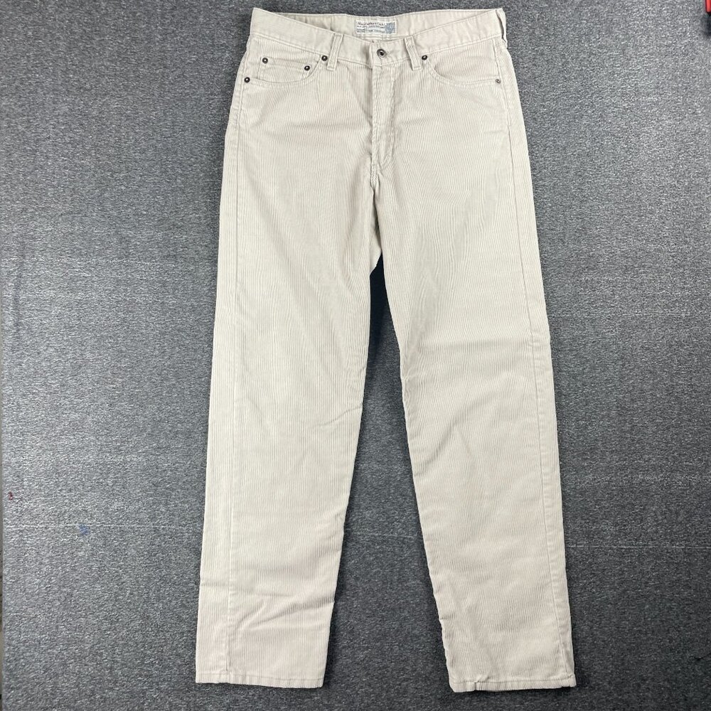 Abercrombie Fitch Corduroy Pants Womens Size 12 Work Office Career Minimal Corp